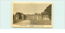 SCOUTISME.n°28178.CHAMARANDE.CAMP ECOLE DES SCOUTS DE FRANCE.E CHATEAU.TACHES PLIES ET DECHIRURES - Scoutisme