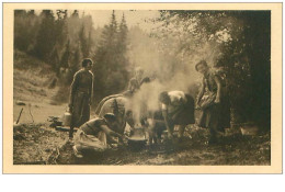 SCOUTISME.n°28195.CAMP D'ECLAIREUSES EN ALSACE LA CUISINE - Scouting