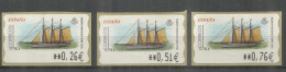 ATM PAILEBOTE SANTA EULALIA BARCO SHIP 0,26 - 0,51 - 0,76 - Unused Stamps