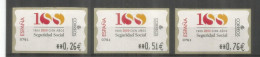 ATM 100 AÑOS DE LA SEGURIDAD SOCIAL  0,26 - 0,51 - 0,76 - Unused Stamps
