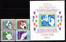 BULGARIA -1984 - For Assurance And Collaboration In EUROPE - Stokholm - Serie + Bl.used - Usados