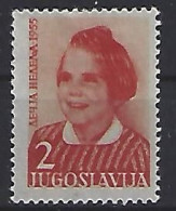Jugoslavia 1955  Zwangszuschlagsmarken (*) MM  Mi.14 - Charity Issues