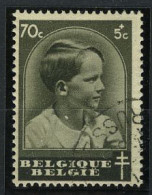 België 442-V - Prins Boudewijn - Witte Vlek In De Hals  - 1931-1960