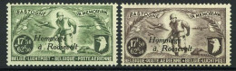 België PR81/82 ** - Luchtpostzegels PA12/13 Met Opdruk "Hommage à Roosevelt" - Privé- & Lokale Post [PR & LO]