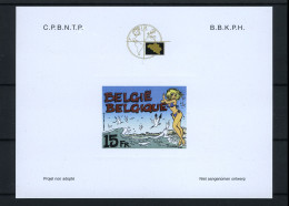 België NA8 - Phileuro 2000 - Internationaal Postzegelsalon - Stripfiguur - Natasja - BD - Natacha - 2000 - Abgelehnte Entwürfe [NA]