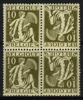 België KP13 ** - Ceres - 10c Olijf - MNH - Tête-bêche [KP] & Zwischensteg [KT]