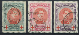 België 132/34 - Rode Kruis - Koning Albert I - Croix-Rouge - Roi Albert I - Gestempeld - Oblitéré - Used - 1914-1915 Croce Rossa