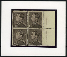 België 434B **/* - Poortman - 10F - Lilagrijs - Gris-lilacé - Met Randinscriptie: Zegelfabriek - Atelier Du Timbre - LX - 1936-51 Poortman