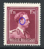 België 832-Cu ** - Koning Leopold III - Litteken Voor Oor - Cicatrice Devant L'oreille - 1931-1960