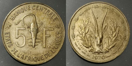 Monnaie Etats De L’Afrique De L’Ouest - 1970  - 5 Francs - Autres – Afrique