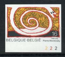 België 2602 ON - Kunst - Art - Pierre Alechinsky - Met Plaatnummer - ZEER ZELDZAAM - TRES RARE Avec Numéro De Planche - 1981-2000