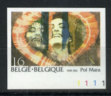 België 2603 ON - Kunst - Pol Mara - In Blok Van 4 - ZELDZAAM Met Plaatnummer - TRES RARE Avec Numéro De Planche - 1981-2000
