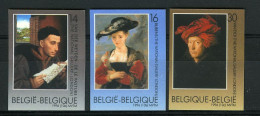 België 2655/57 ON - Kunst - Schilderijen - Art - Van Der Weyden - Rubens - Van Eyck - Imperforated - Rubens