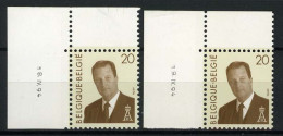 België 2559 - Koning Albert II - 18 IV 94 En 19 IV 94 - Coins Datés
