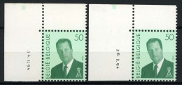 België 2551 - Koning Albert II - 14 II 94 En 16 II 94 - Hoekdatums