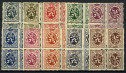 België KP3/12 ** - Heraldieke Leeuw - In Paar - MNH - LUXE - Tête-bêche [KP] & Zwischensteg [KT]