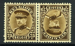 België KP15 ** - Koning Albert I - MNH - Tete Beche [KP] & Interpaneles [KT]