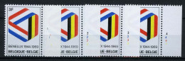 België 1500 - 25 Jaar BENELUX - Plnrs 1/4 - 1961-1970