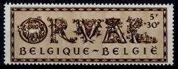 België 630-V2 ** - Haartje Boven O - Cheveux Sur O - MNH - Autres & Non Classés