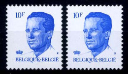 België 2069 + 2069P5b - Koning Boudewijn - GR + GE - 1981-1990 Velghe