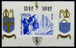 België BL21A * - Orval - Gotisch - Blauw - Ongetand - Zegel = ** - 1924-1960