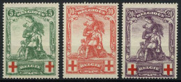 België 126/28 ** - Rode Kruis - De Mérode - Croix-Rouge - Vals - Faux - 1914-1915 Cruz Roja