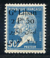 REF 089 > GRAND LIBAN < N° 43a * Sans Virgule Après Le 2 < Neuf Ch Dos Visible - MH * - Unused Stamps