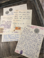 Lot De Timbres Fiscaux Sur Documents Maroc 1945 - Sonstige & Ohne Zuordnung