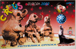 Europa CEPT 2002 Bosnia Herzegovina Serbia, Circus, Elephants, Mini Booklet With Stamps MNH** P40 - 2002