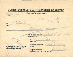 Carte-lettre Du 14/3/1948 Dépôt Prisonniers De Guerre De L'axe N° 85 Besançon Pour Freiburg Allemagne Kriegsgefangenpost - 2. Weltkrieg 1939-1945