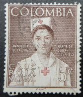 Colombia 1955 (6a) Cruz Roja Nacional Red Cross Manuelita De La Cruz - Colombia