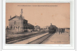 FLAVY-LE-MARTEL : La Gare Dans Le Fond Hall Aux Marchandises - Tres Bon Etat - Vic Sur Aisne