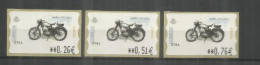 ESPAÑA ATM MOTO MOTORCYCLE NORTON 3 VALORES EN EUROS 0.26 - 0.51 - 0.76 - Motorräder