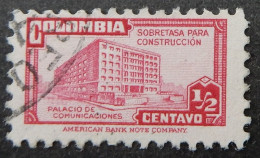 Colombia 1945 (1c) Palacio De Comunicaciones Sobretasa Para Construccion - Colombia