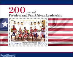 Liberia 2023 Freedom And Pan African Leadership, Mint NH, History - Performance Art - Native People - Dance & Ballet - Danse
