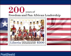 Liberia 2023 Freedom And Pan African Leadership, Mint NH, History - Performance Art - Native People - Dance & Ballet - Danza