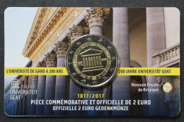Belgien, 2 Euro UNI Lüttisch 2017, Stempelglanz, Coincard - Belgique