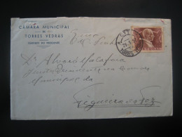 TORRES VEDRAS 1952 To Figueira Da Foz Cancel Slight Damaged Cover PORTUGAL - Covers & Documents