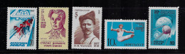 RUSSIA 1987 SCOTT #5531,5536,5545,5552,5553. MNH - Unused Stamps