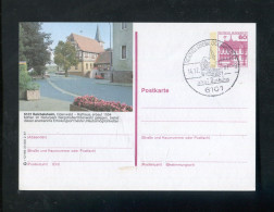 "BUNDESREPUBLIK DEUTSCHLAND" 1987, Bildpostkarte Mit Bildgleichem Stempel Ex "REICHELSHEIM" (B1023) - Illustrated Postcards - Used