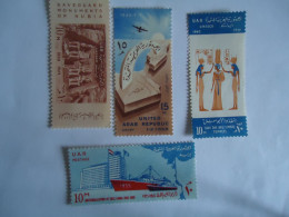 EGYPT MNH 4  STAMPS NUBIA SHIPS UNESCO - Sonstige & Ohne Zuordnung