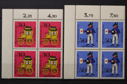 Deutschland, MiNr. 516-517 Viererblock Ecke Li. Oben, Postfrisch - Altri & Non Classificati