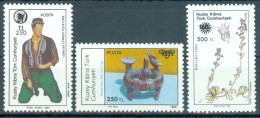 TURKISH CYPRUS 1991 - Michel Nr. 298/300 - MNH ** - Overprints - Unused Stamps