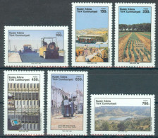 TURKISH CYPRUS 1989 - Michel Nr. 256/261 - MNH ** - Development - Ungebraucht