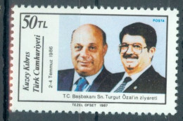 TURKISH CYPRUS 1987 - Michel Nr. 217 - MNH ** - Rauf Denktaş - Turgut Özal - Unused Stamps