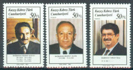 TURKISH CYPRUS 1988 - Michel Nr. 228/230 - MNH ** - Bülent Ecevit - Bülend Ulusu - Turgut Özal - Ungebraucht