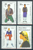 TURKISH CYPRUS 1987 - Michel Nr. 207/210 - MNH ** - Folklore - Costumes - Ungebraucht