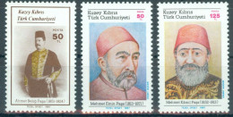 TURKISH CYPRUS 1987 - Michel Nr. 214/216 - MNH ** - Personalities - Unused Stamps