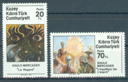 TURKISH CYPRUS 1984 - Michel Nr. 158/159 - MNH ** - Art - Paintings - Saülo Mercader - Nuevos