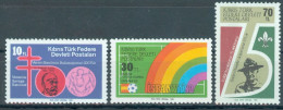 TURKISH CYPRUS 1982 - Michel Nr. 122/124 - MNH ** - Robert Koch / Football  / Robert Baden-Powell - Unused Stamps